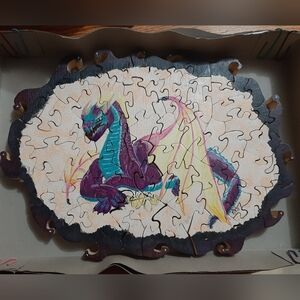 Handmade Large Wooden Dragon Puzzle